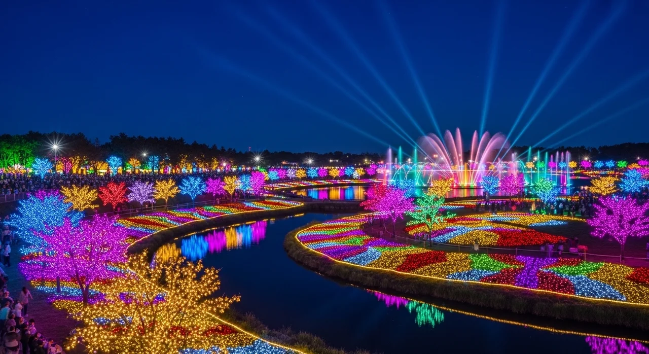 밤에도 빛나는 화순 봄꽃 야행 (야간 개장)